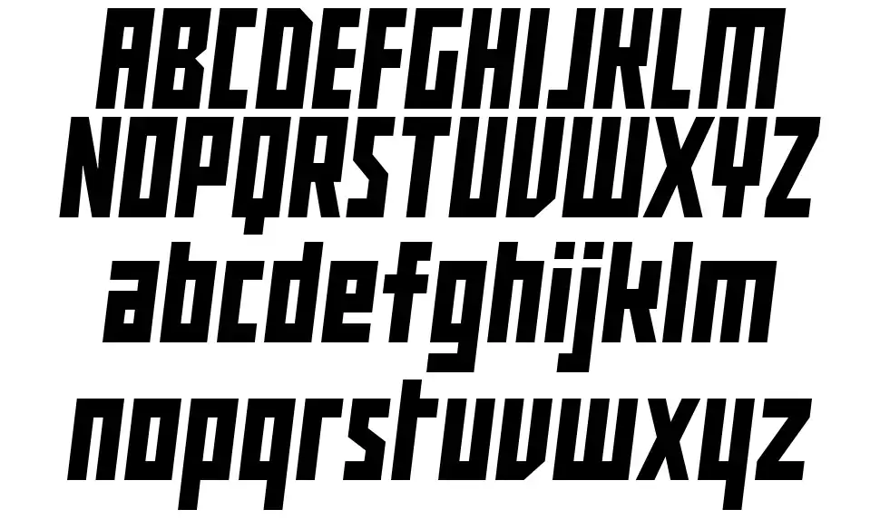 Buran USSR font specimens