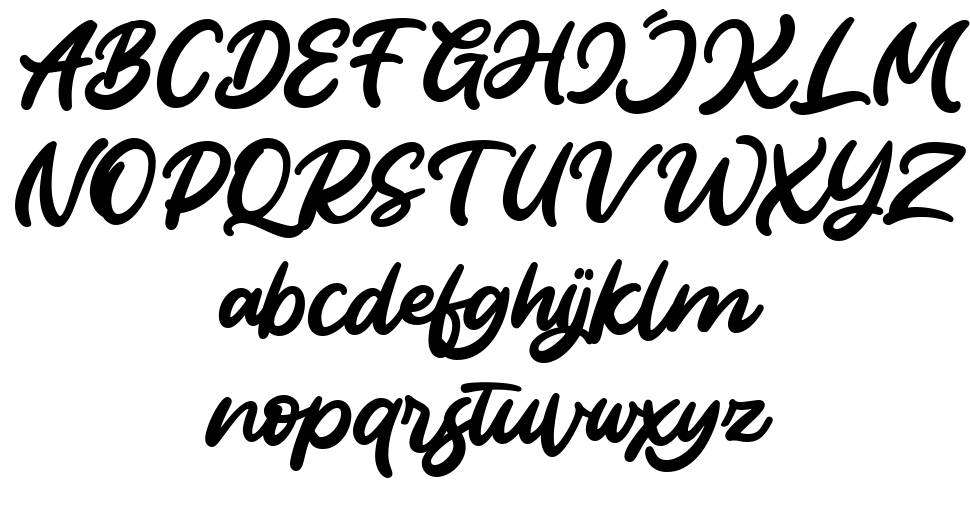 Burayots font specimens