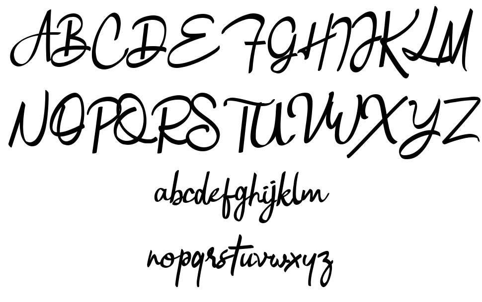 Burgandi font Örnekler
