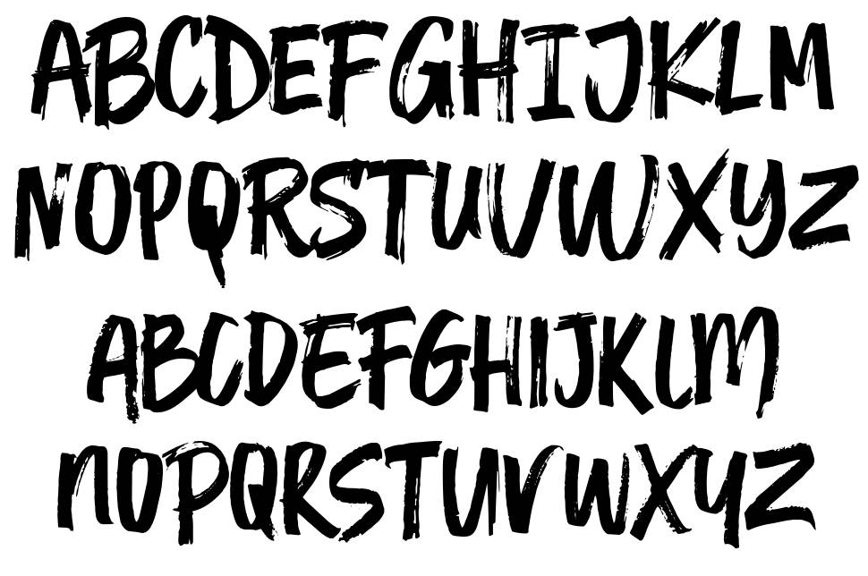 Burgendry font specimens