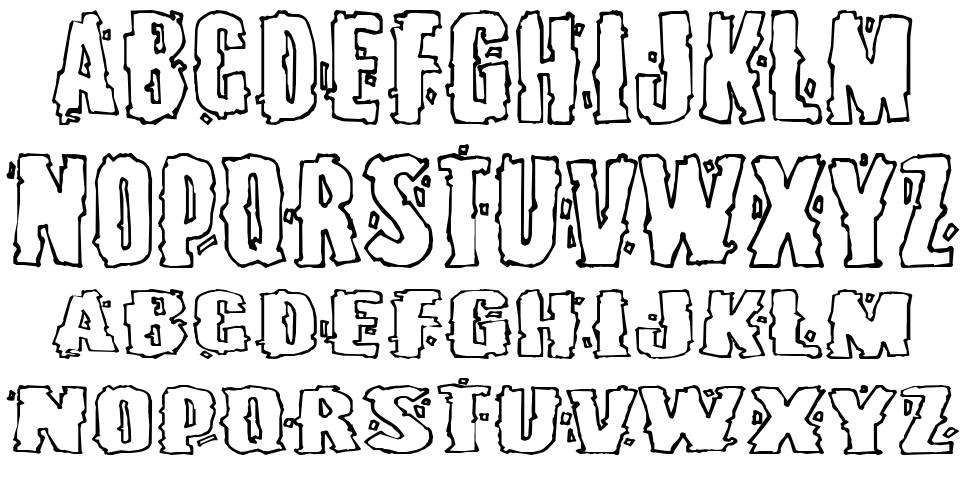 Burlesque 字形 标本