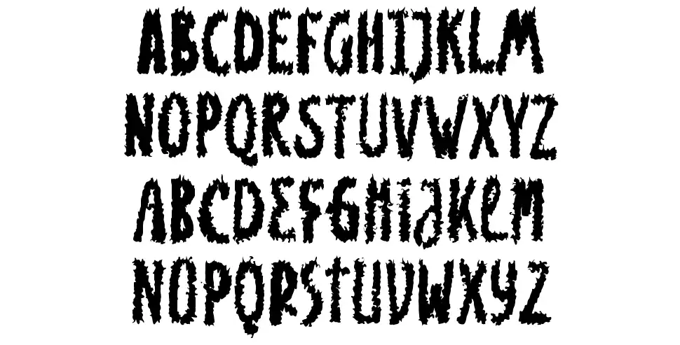 Burn House schriftart