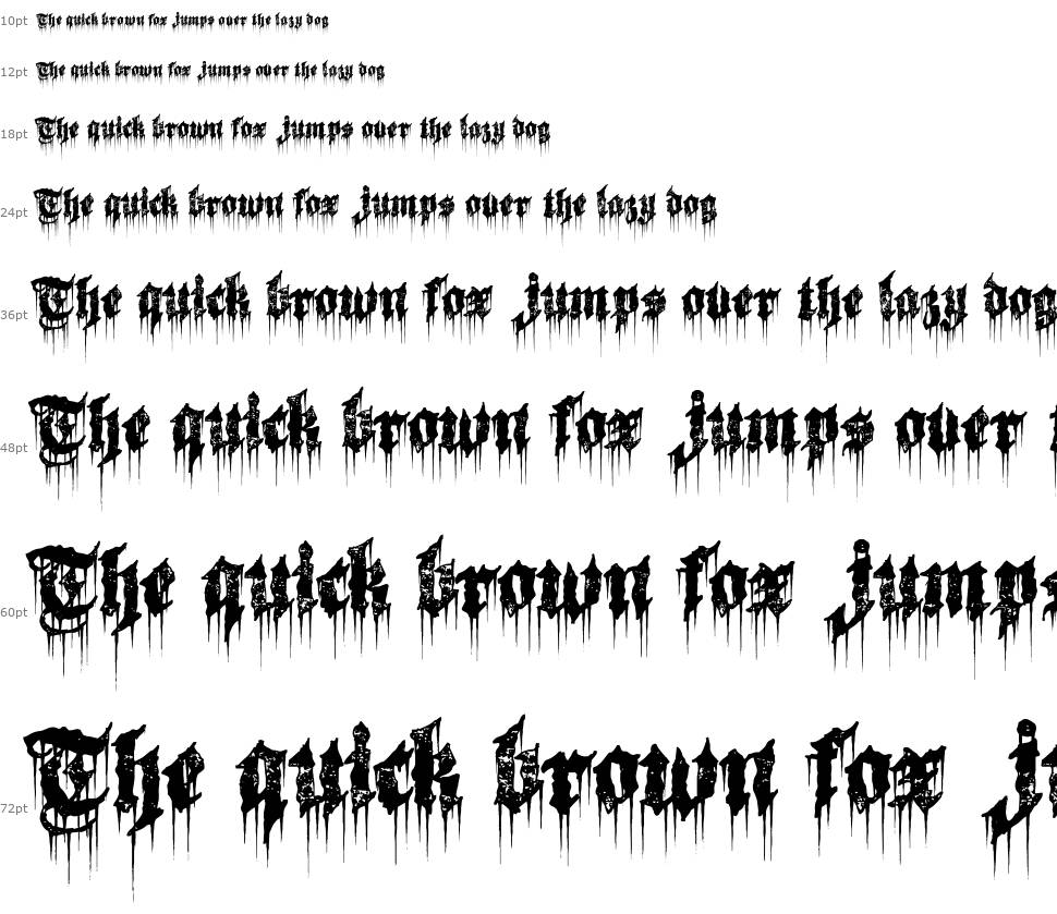 Burn The Witch font Waterfall