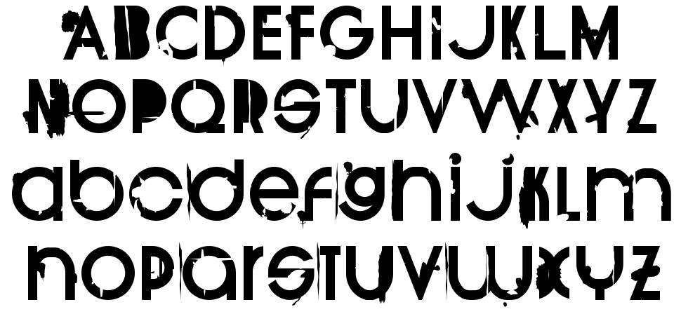 BurnOut font Örnekler