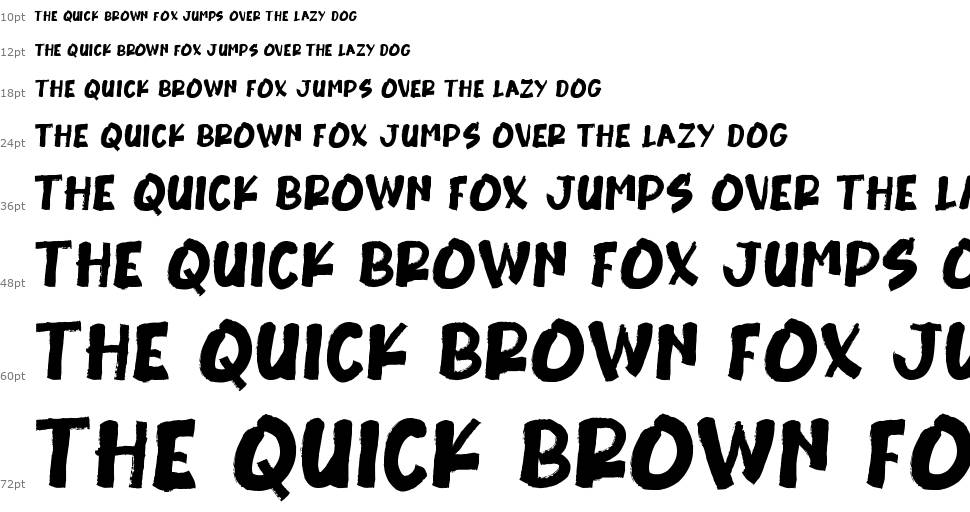 Burrick font Şelale