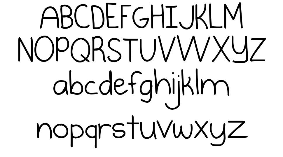 Burst My Bubble font Örnekler