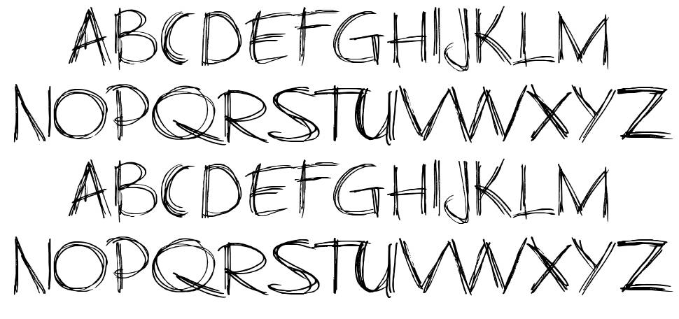 Business As Usual font specimens