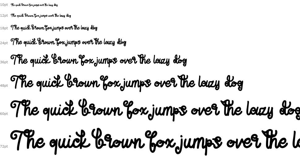 Butter Fly font Waterfall