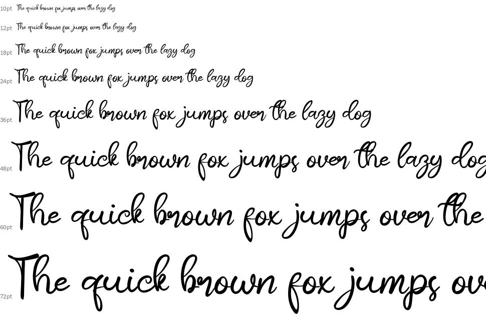 Butterflay font Waterfall
