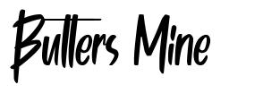 Butters Mine font