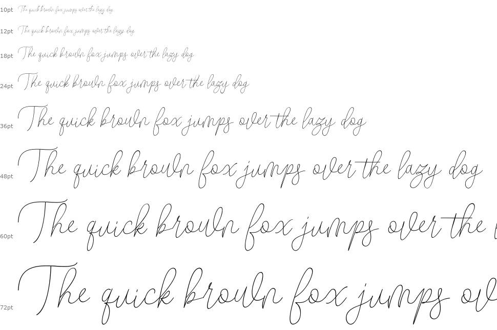 Butty Script font Şelale