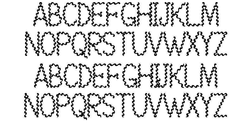 Bymberangiykas font Örnekler