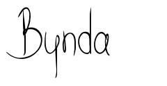 Bynda 字形