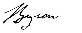Byron 字形