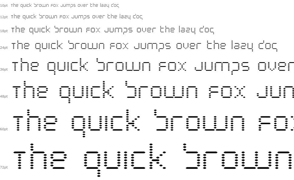 Byte Police font Waterfall