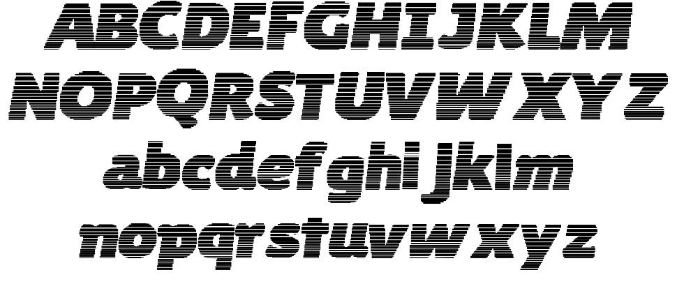 Byte Shades font specimens