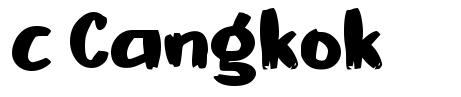 c Cangkok шрифт