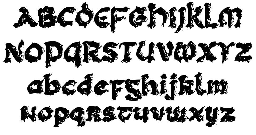 c Celtic Dragon font specimens