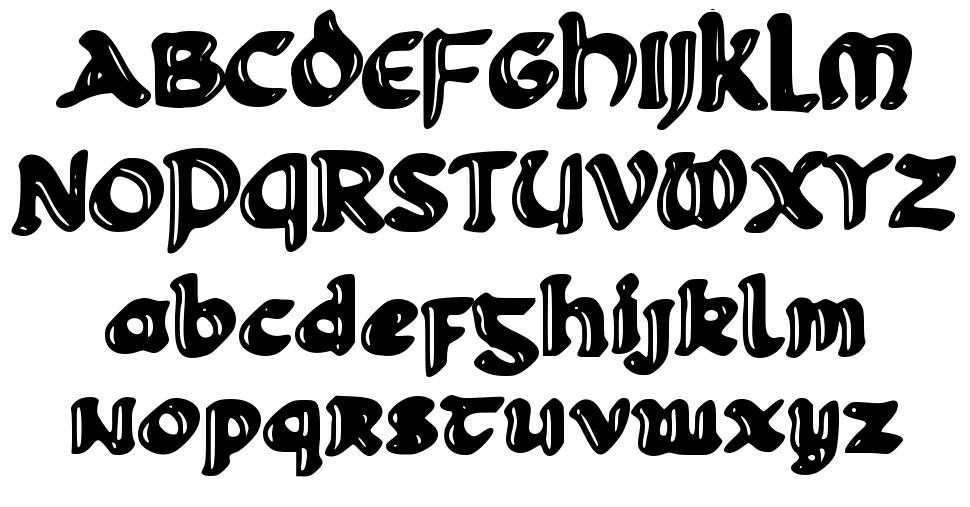 c Celtico font specimens