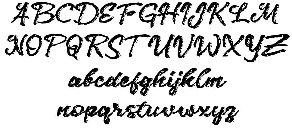 c Cengkram font specimens