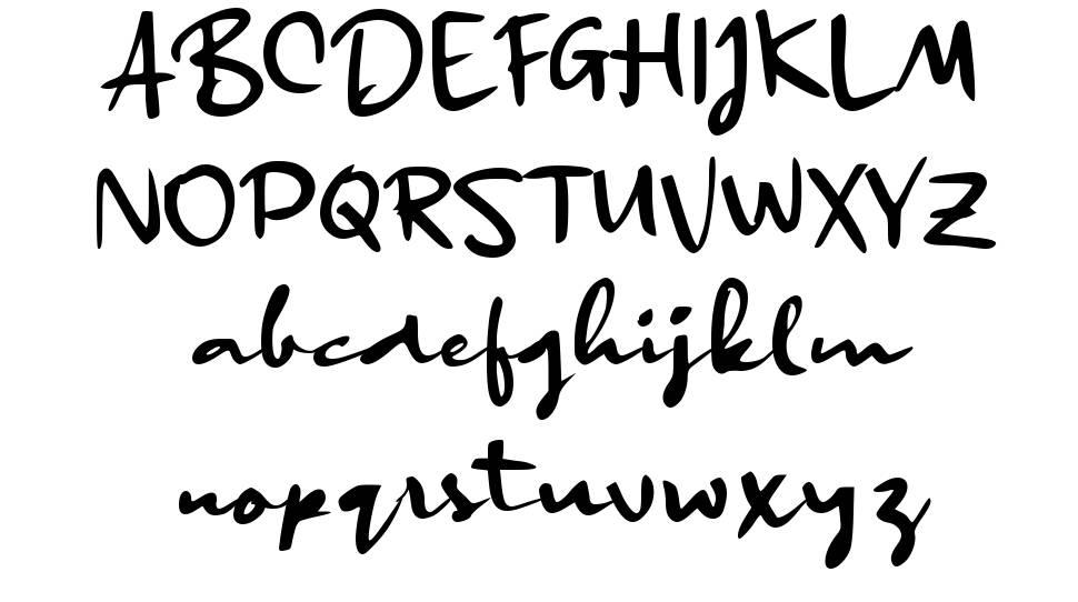 c Cikeas Signature font specimens