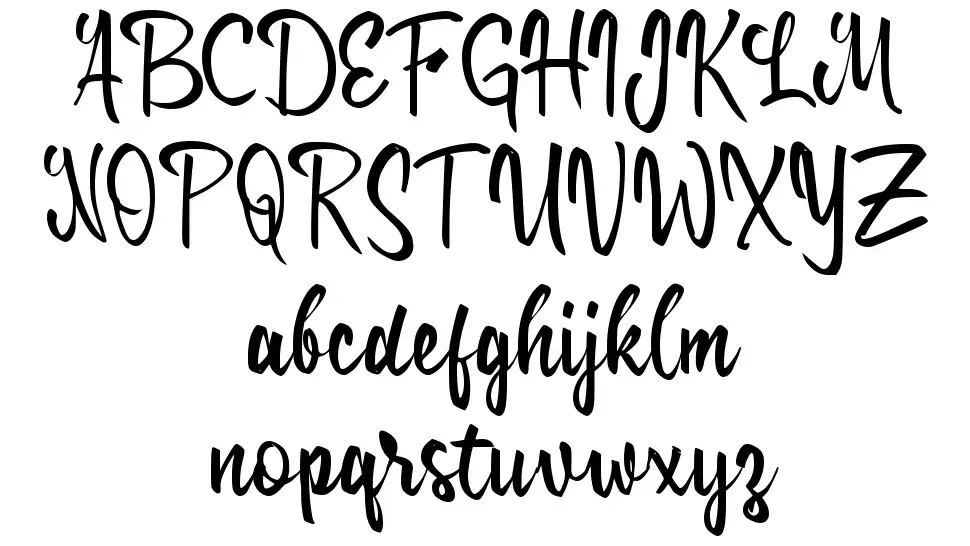 c Cikgu Scriptfont specimens
