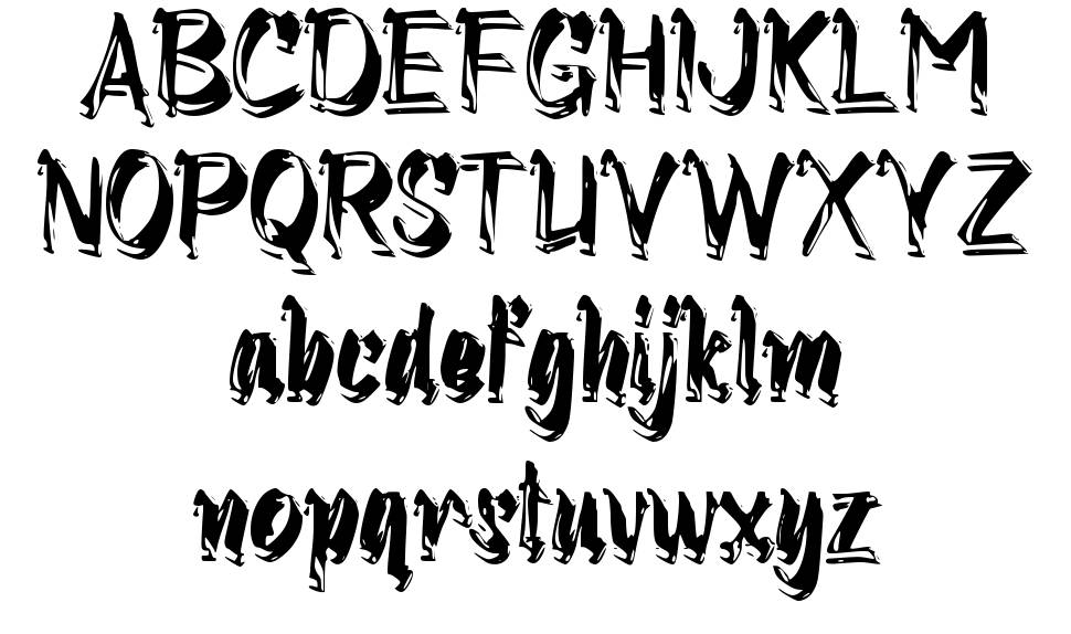 c Coreng font specimens