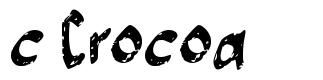 c Crocoa font