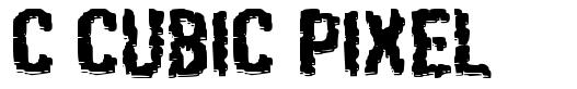 c Cubic Pixel písmo