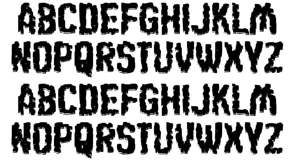 c Cubic Pixel font specimens