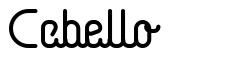 Cabello шрифт