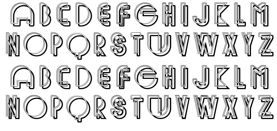 Cablegram font specimens