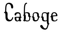 Caboge 字形
