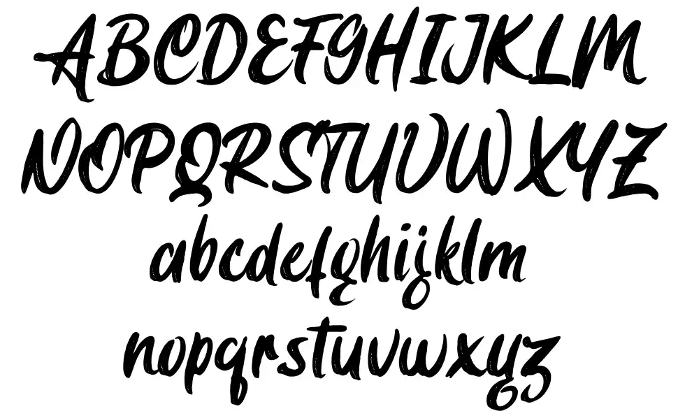 Cabron font specimens