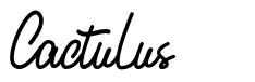 Cactulus шрифт