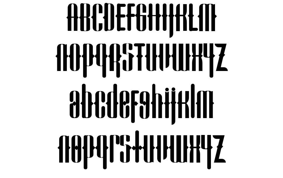 Cadallis font specimens