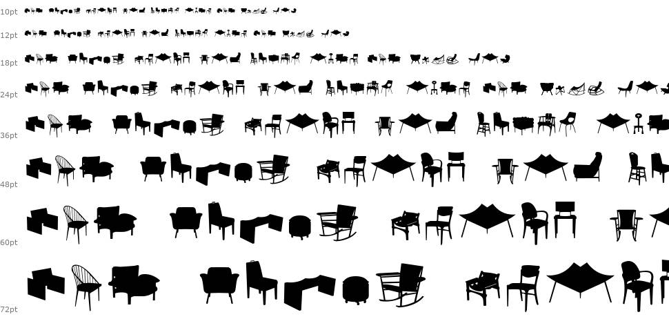 Cadeiras carattere Cascata