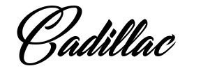 Cadillac font
