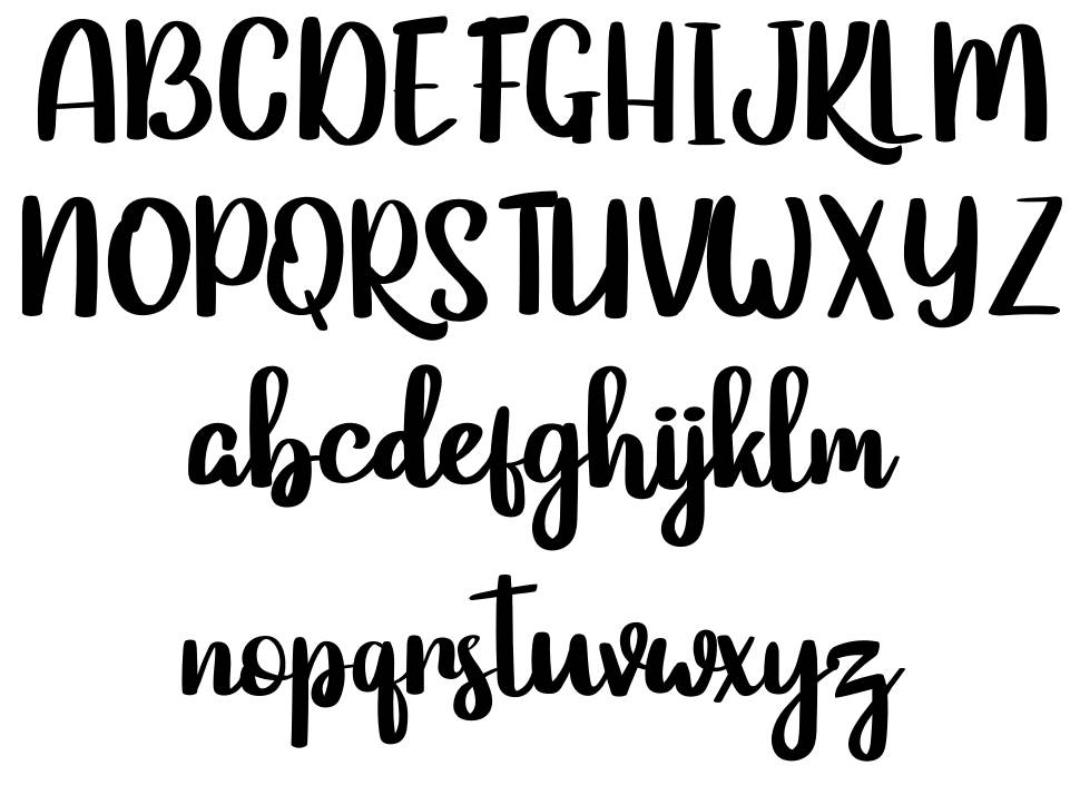 Cagakara font Örnekler