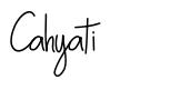 Cahyati font
