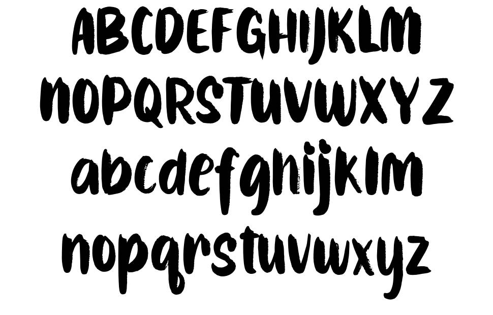 Caibojog font Örnekler