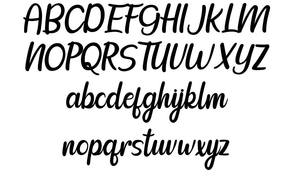 Calhtia font Örnekler