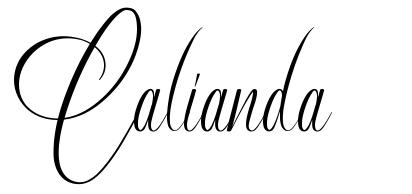Calianda font