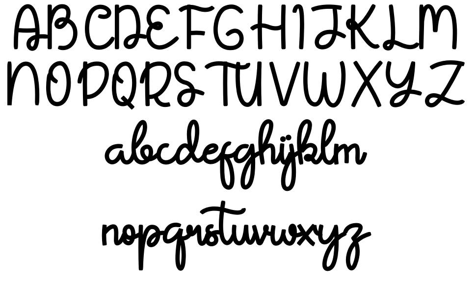 Caliata font Örnekler