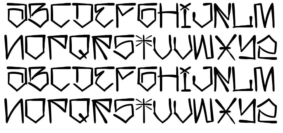 Califas 字形 标本