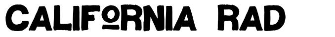 California Rad font