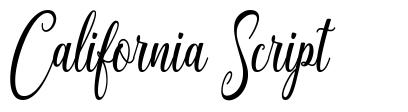 California Script font