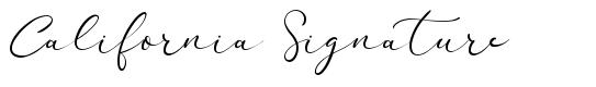 California Signature font