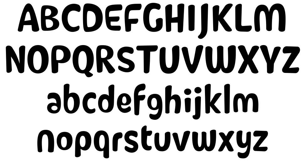 Caliny font specimens