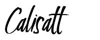 Calisatt шрифт